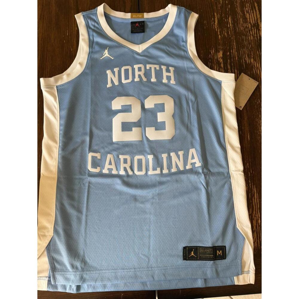 Michael Jordan Blue North Carolina Tar Heels Basketball Jersey Size M  NEW